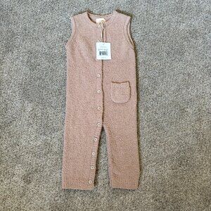 Baby 7AM Enfant Sleeveless Romper Pecan Tan Size 9-12 m NEW